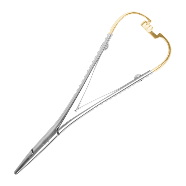 Ligature Placing Plier Dental Elastomeric Needle Holder Forceps Ortho