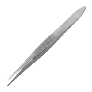 Splinter tweezers with serrated tip, stainless steel, 8 cm