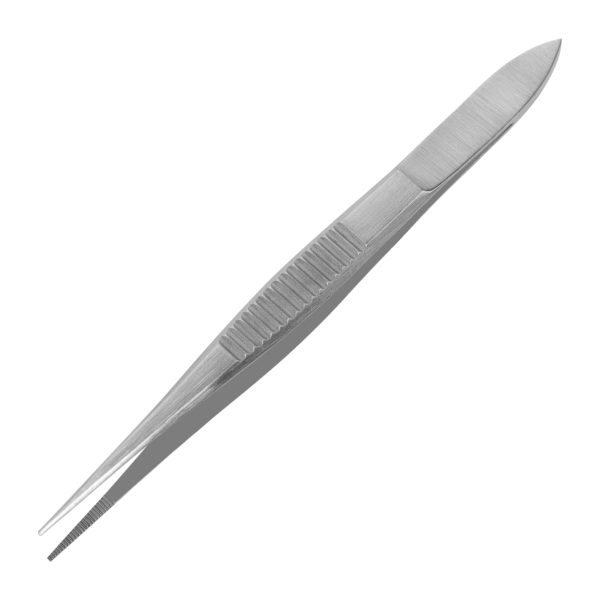 Splinter tweezers with serrated tip, stainless steel, 8 cm